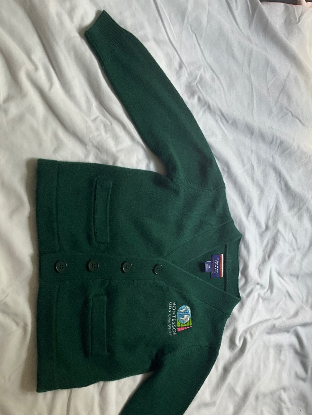 GIrls V-Neck Sweater w/ MKU logo Sz 3t
